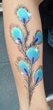 Peacock arm painting